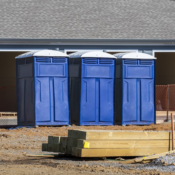 is there a specific order in which to place multiple porta potties in Steely Hollow OK